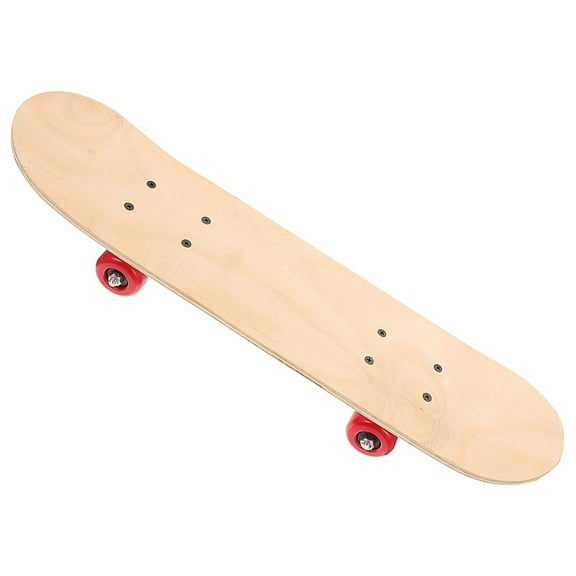 Minkissy Light Brown Graffiti Skateboard with Stainless Steel Components for Street and Park Skating Beginners