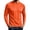 Orange, variant on Mens Ice Silk Mesh Basic Tees Long Sleeve Crewneck Breathable Lightweight Stretchy Flex Shirts UPF Sun Protection Active Daily Tops