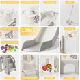 thumbnail image 2 of 12 in 1 Toddler Slide, NEORIVER Kids Indoor Slide for Toddlers 1-3 Years Old, Toddler Indoor Playground with Drawing Board, Golf Set, Ring Toss, Basketball Hoop and Storage, 2 of 7