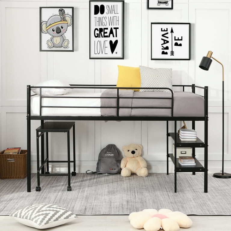 Small twin 2024 loft bed
