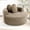Brown, variant on Leumius Oversized Round Chair Lounge Chaise Indoor,Upholstered Round Sofa Bed with Memory Foam,Comfy Cloud Circle Chair with Deep Seat for Living Room Bedroom,No Assembly Required,Green