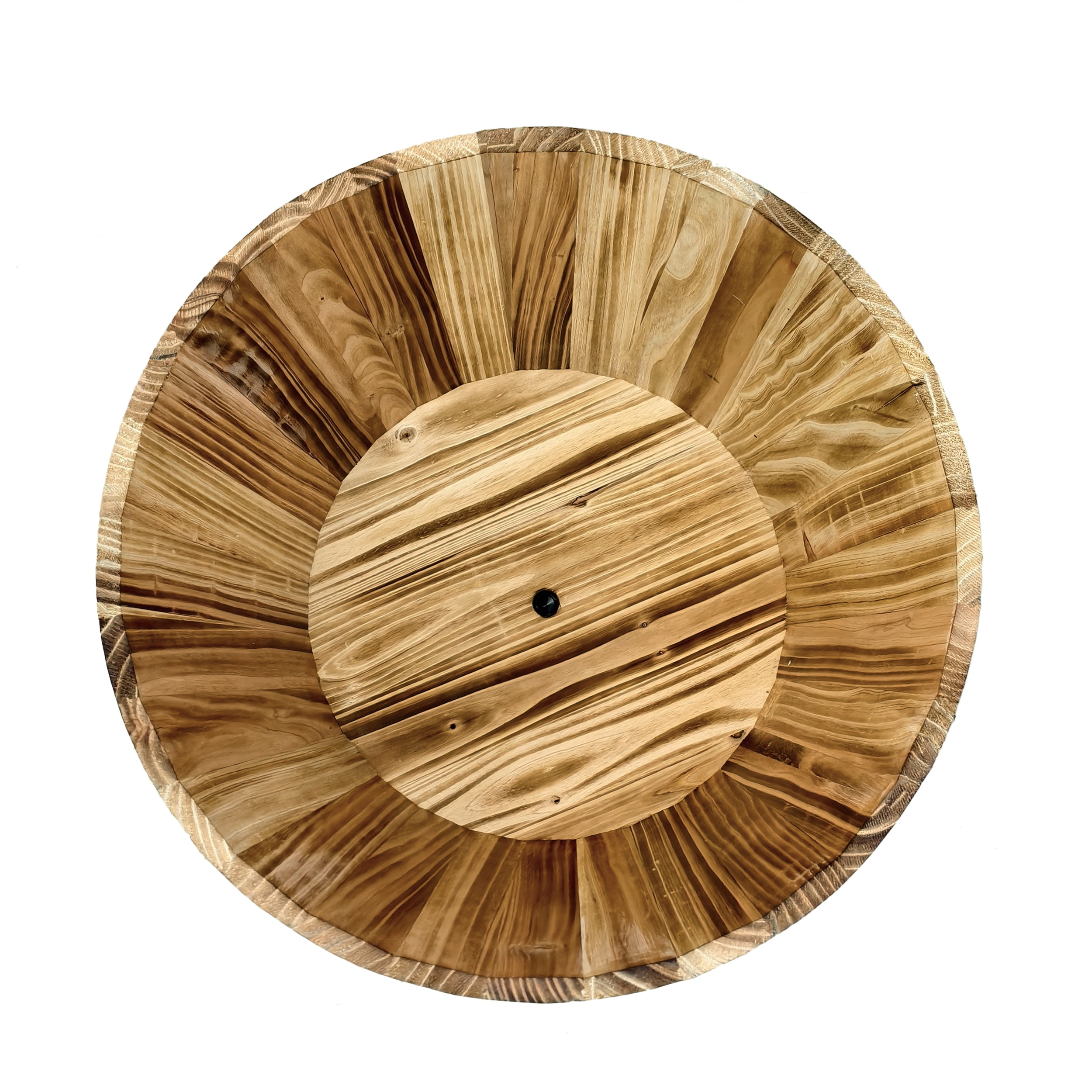 Luxury 20" Real Wood Whiskey Barrel Planter Set of 3 - Carbonized Fir Wood, Weather Resistant, Indoor/Outdoor Flower Pots for Garden Patio - Includes 3-Piece Professional Gardening Tool Kit