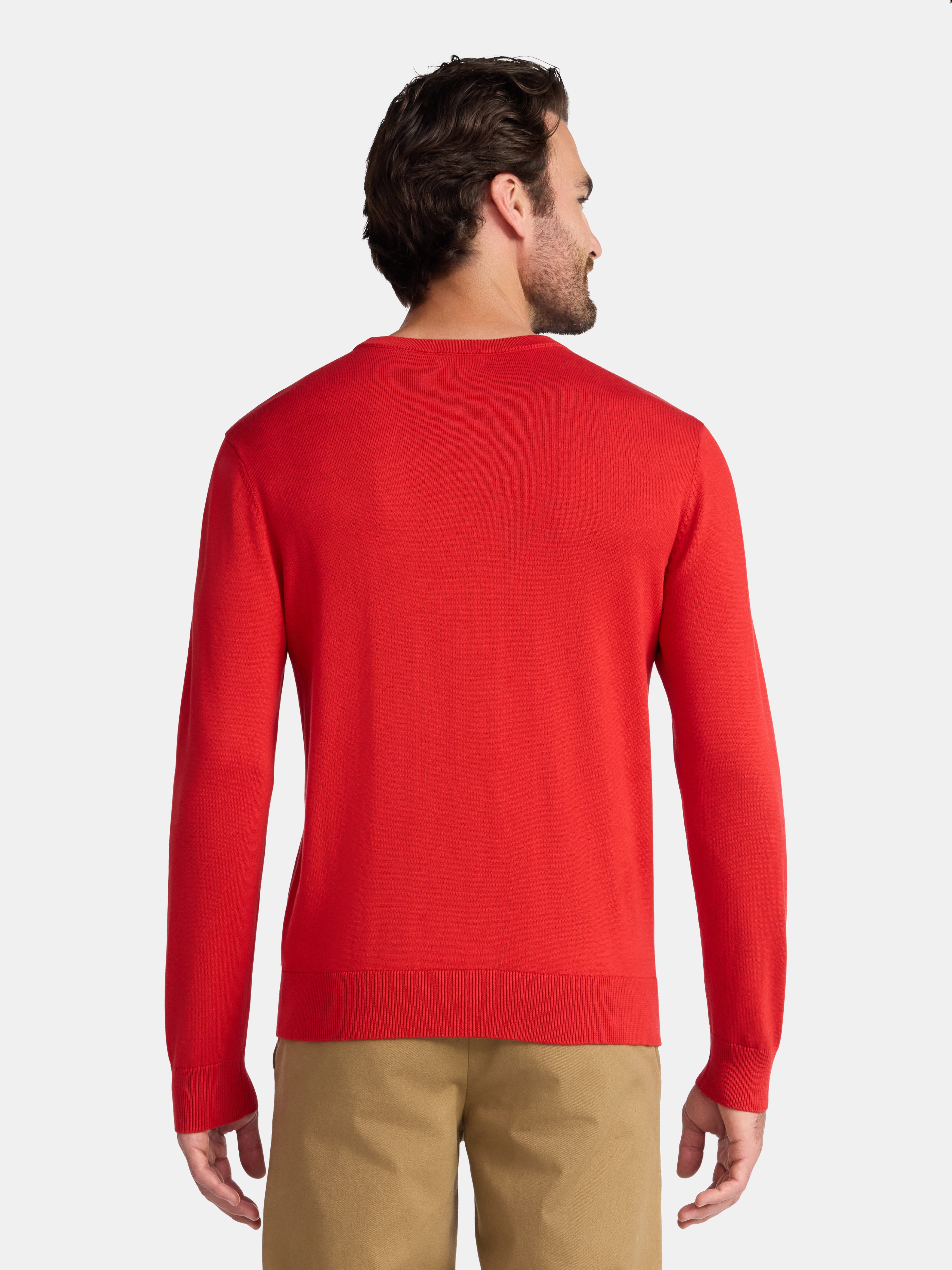 George Men's & Big Men's Relaxed Fit Lightweight Crewneck Sweater, Sizes XS-3XL