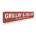 thumbnail image 3 of Grillin and Chillin Novelty Decor, Metal Wall Sign - 4x18 Inches, 3 of 4