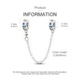 thumbnail image 3 of MULA 925 Sterling Silver Stopper Safety Chain for Bracelets Starry Moon Charms DIY Gifts for Women, 3 of 5