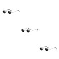 thumbnail image 4 of ZheElen Punk Rock Fashion-Proof pour Hommes et Femmes Lunettes de Protection Rondes UV400 C2 3Set, 4 of 6