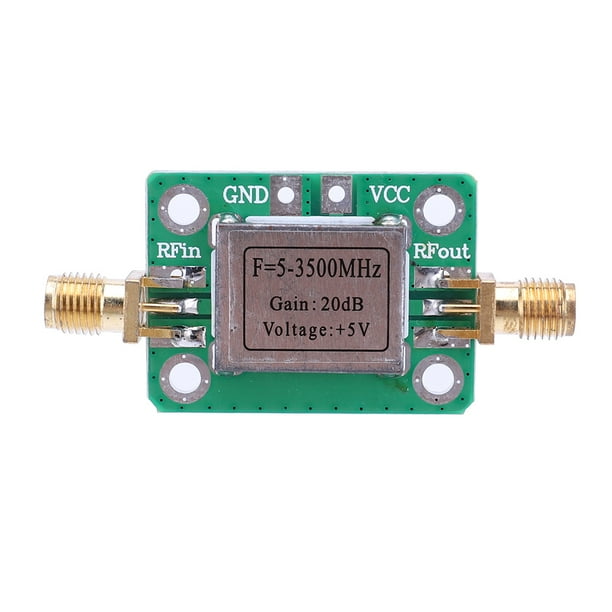 Gain 20dB módulo amplificador RF LNA 5-3500MHz amplificador potencia señal RF 80mA DC 5V