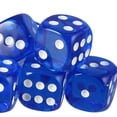 thumbnail image 4 of Paquete De 10 Dados Acrílicos D6 De Seis Caras Para Juguetes De Juego De Mesa D&D TRPG, Color Azul Oscuro Sunnimix Juego de roles de dados de seis caras, 4 of 7