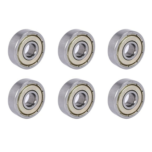 6X 626Z Double Sealed 6X19X6mm Carbon Steel Silver