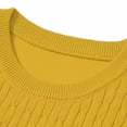 thumbnail image 6 of FRSASU Men's T-Shirts Short Sleeve Knit Casual Crewneck Ribbed Soft Breathable Slim Fit Tee for Daily Wear Yellow, 6 of 6