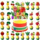 thumbnail image 1 of Decoraciones para Cupcakes SsHan&dXia 37 Piezas Frutas Sensoriales para Fiesta, 1 of 5