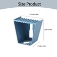 thumbnail image 3 of Iodue Rack Storage Rack Toothpaste Rack Wall Mounted Storage Rack Wall Lotion Bottle Hook Shampoo Bottle Rack Kitchen Wall Storage Rack Hand Soap Dispenser Wall Mounted Rack, 3 of 4