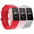 thumbnail image 1 of adepoy Compatible with Fitbit Charge 3 Bands for Women Men Large Small, Adjustable Replacement Wristbands for Fitbit Charge 3 and Fitbit Charge 3 SE, 3 Pack, 1 of 6