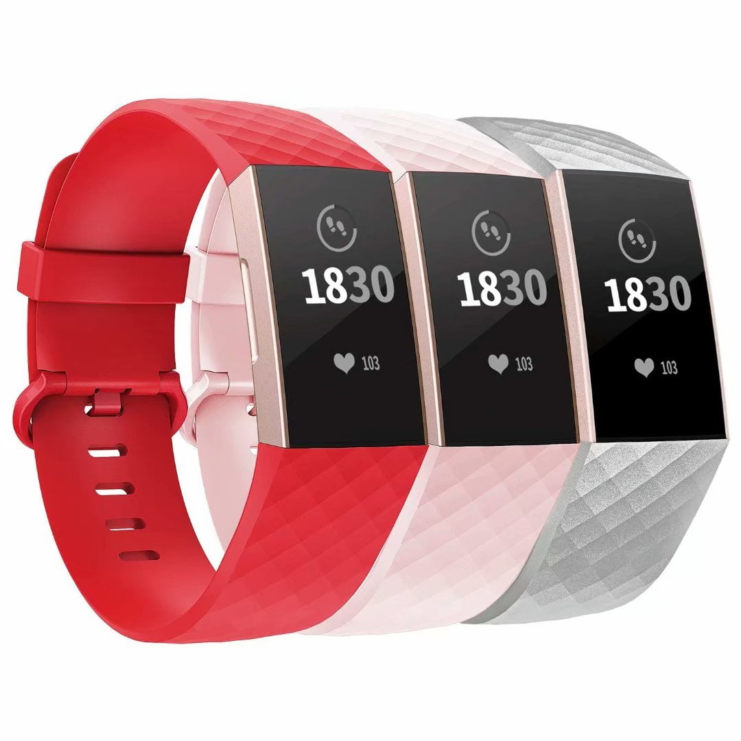 Adepoy Compatible With Fitbit Charge 3 Bands For Women Men Large Small Adjustable Replacement Wristbands For Fitbit Charge 3 And Fitbit Charge 3 Se