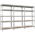 thumbnail image 1 of Patiojoy 5-Tier Industrial Steel Storage Shelves Garage Rack with Adjustable Shelves Sliver, 1 of 6