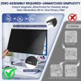 thumbnail image 3 of Magnetic 32 Inch Privacy Screen for Frameless Computer Monitor 16:9 Aspect Ratio,Hanging Blue Light Screen Protector Eye Protection Anti-Spy Shield,, 3 of 7