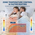 thumbnail image 5 of GARVEE Electric Blanket with Wireless Controller,King Size 104"x 90" Fluffy Faux Fur Bubble Heated Comforter Blankets,6 Heat Levels & 1-10 Hours Timer,Beige, 5 of 8