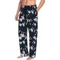thumbnail image 6 of Naloa Lilies Flowers Pajama Pants Men, PJ Bottoms, Sleep & Lounge Pants-Medium, 6 of 6