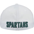 thumbnail image 4 of Men's-Top of the World  White Michigan State Spartans Reflex Hybrid Tech Flex Hat, 4 of 4