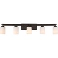 thumbnail image 2 of Quoizel Taylor 5 Light Vanity Light in Western Bronze, 2 of 5