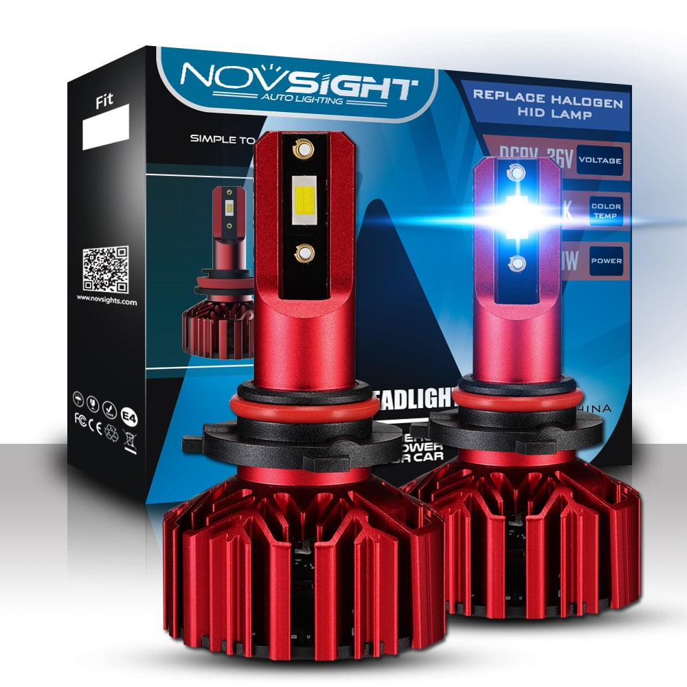 Fog Light 6000K Cool White Pack of 2 NOVSIGHT H11//H8//H9 Headlight Bulbs,12000 Lumens 60W Super Bright LED Headlights Conversion Kits