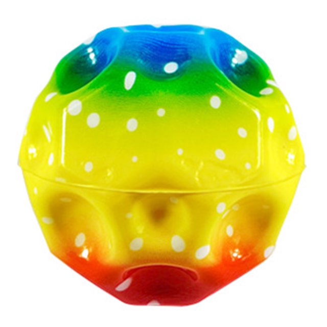 Bola De Agujero Juguete de pelota Bam de alto rebote, pelota con orificio colorida para niños, juguetes de playa al aire libre divertidos y suaves