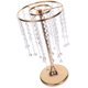 thumbnail image 2 of Florero alto, centro de mesa de boda para mesa, florero con lámpara de araña, centro de mesa de cristal, decoración de mesa, 2 of 8