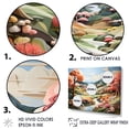 thumbnail image 3 of Designart "Cubic Horizon Landscape With A River I" Landscape Forest River Mountains Wall Art Prints, 3 of 7