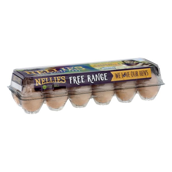 Nellie's Free-Range Grade A Brown Eggs, Large, 12 Ct