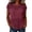 #419-Wine, variant on Favoffer Women's Hollow Out Knitted Sweater Round Neck Short Sleeve Mesh Hole Breathable Pullover Loose Casual Daily Summer Top