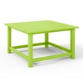 thumbnail image 5 of WestinTrends Malibu Low Outdoor HDPE Square Patio Coffee Table, Lime, 5 of 15