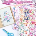 thumbnail image 4 of Evjurcn 24 Sheets Scrapbook Paper for Junk Journal Supplies, 11.8x11.8" Double Sided Aesthetic Craft Paper, 12 Designs, 4 of 7