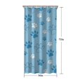 thumbnail image 5 of Blue Dog Paw Footprint Shower Curtain 36"x72" ,Bathroom Decorative Shower Curtains Set with 12 Hooks,Modern Waterproof Washable Shower Curtain, 5 of 6