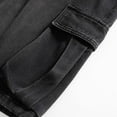 thumbnail image 5 of KAOOCXU Men New Shorts Solid Color Oversized Casual Half-Length Jean With Pocket, 5 of 9