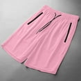 thumbnail image 7 of Havenre Mens Running Shorts Summer Quick Dry Lightweight Drawstring Elastic Waist Athletic Breathable Stretch Ice Silk Shorts with Zipper Pockets for Workout Gym Training Outdoor Pink S, 7 of 7