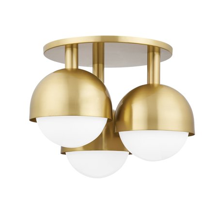 

Hudson Valley Lighting 1203 Foster 3 Light 19 Wide Flush Mount Globe Ceiling Fixture -