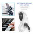 thumbnail image 3 of NEW MIDI To USB Interface Cable Adapter For Converter PC To Music Keyboard Cord silver & black, 3 of 7