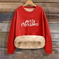 thumbnail image 6 of Byworldtasic Women's Print Warm And Velvet Long-sleeve Top Headless Hoodie, 6 of 6