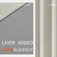 thumbnail image 3 of Juego de 2 paneles de cortinas opacas Joydeco Burg de 160 x 160 cm, 3 of 8