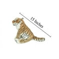 thumbnail image 3 of Tiger Stuffed Animal, Bengal, Plush Toy, Kids, Realistic Figure, Educational, Gift, 15" WR21 BB26, 3 of 6
