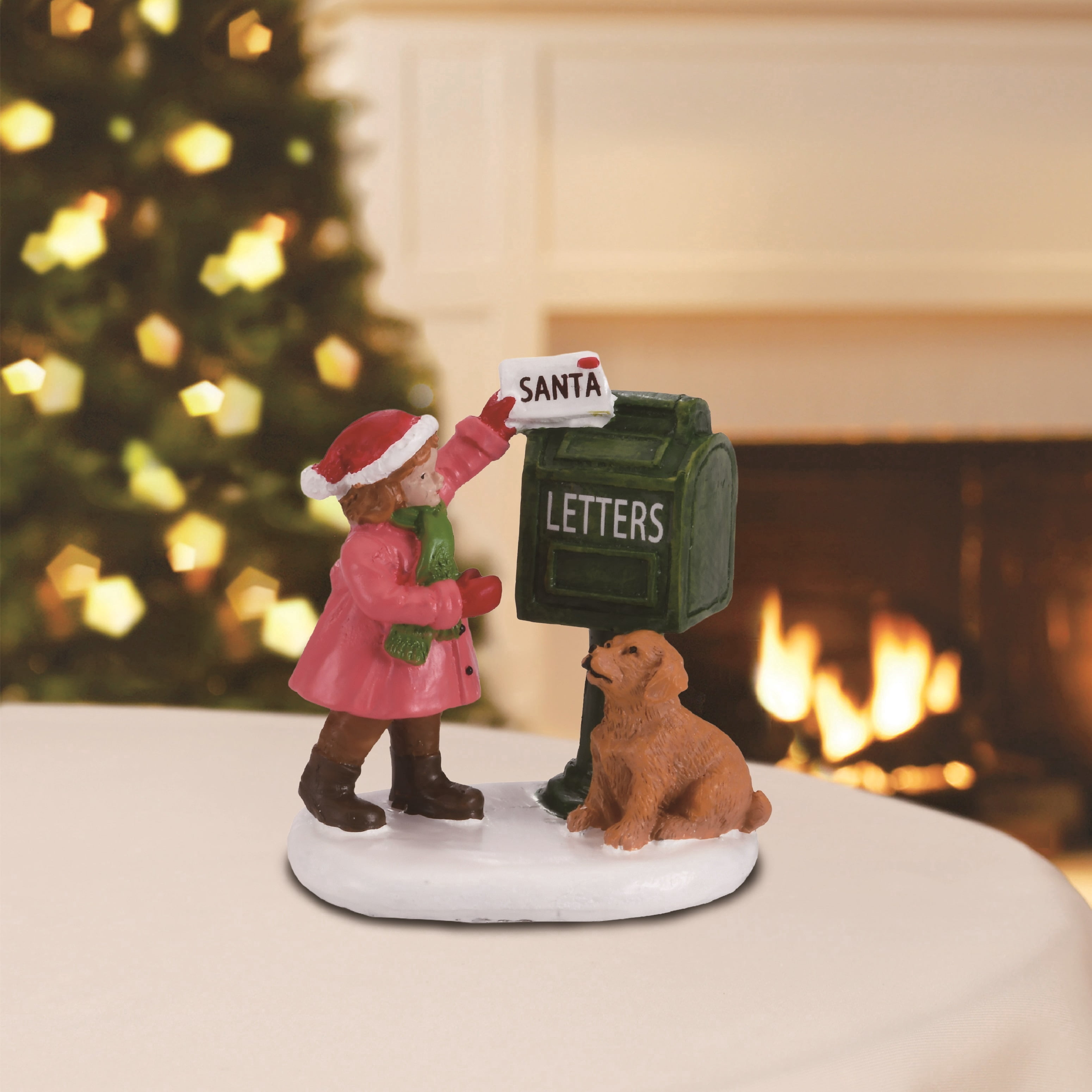 Dear Santa Christmas Village Decorative Figurine, Multicolor, 3", by Holiday Time