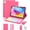 Pink, variant on Magnetic Keyboard Mouse Combo Folio with RGB Backlight Keypad & Pen Slot for iPad 10 / iPad 11 A16, iPad Air 4 / Air 5, iPad Air 11 M2/M3/M4,Black