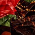 thumbnail image 3 of JML Soft Fleece Blanket for Bed Queen 75"x87" 5lb,2 Ply Raschel Blanket Brown Floral, 3 of 7