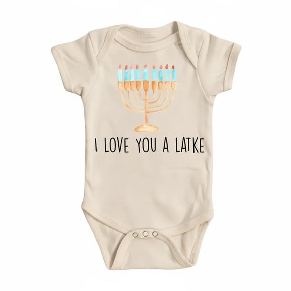 Hannukah Latke Newborn Baby Bodysuit