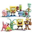 thumbnail image 1 of 8 piezas/set de figuras de acción de Bob Esponja de dibujos animados Kawaii, Patricio Estrella, Bob Esponja, juguetes para niños, regalo de Navidad, 1 of 4