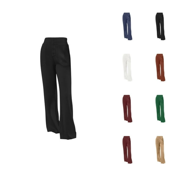 Girls Pants Girls Fashion Stylish - Tween Girls Straight Pants School Stretchy Leggings for Ages 5 to 14