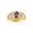Amethyst, variant on Rings for Women 14K Gold Plated Silver Ring Filigree Heart Birthstone Ring 6X4MM Gemstone & Diamonds October Pink Ice Jewelry for Women Size 9