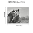 thumbnail image 3 of Acheng Black and White Horse Picture Wall Decor Animals Canvas Wall Art Romantic Horse Painting Artwork for Living Room Bedroom Office Home 20x16in, 3 of 6