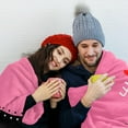 thumbnail image 2 of LHSHID Bride Groom Gifts Wedding Engagement Gifts for Couples Newlywed Gifts for Couples Best Bride and Groom Blanket Present Anniversary Bridal Shower Gift Ideas for Her Him 50x60in, 2 of 6