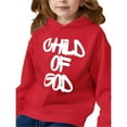 thumbnail image 3 of MAWOTEA Child of God Double Side Print,Girls hoodie Fleece Lined Made From 50% Cotton 50% Polyster,Long Sleeve Design Size 5 Years- Size 12 Years, 3 of 8
